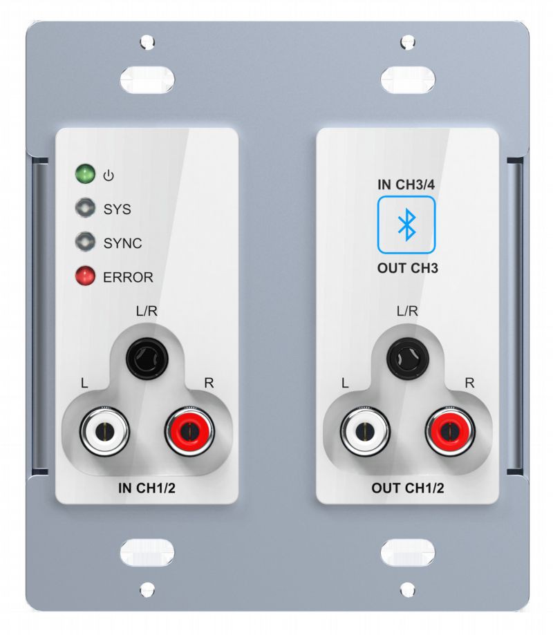 4x3 Dante AES67 Wall Panel With Bluetooth
